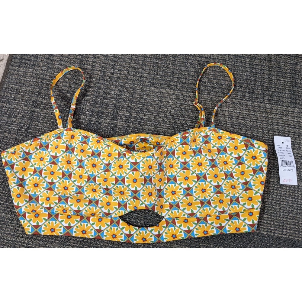 PacSun Active Yoga Top Women's Size Large Gym LA Hearts Casual Flowers‎ Boho